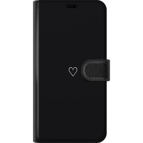 Kompatibel Tegnebogsetui til Samsung Galaxy S21 Hjerte Sort