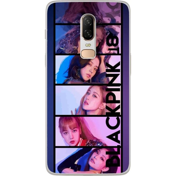 Kompatibelt Mobildeksel til OnePlus 6 Portrait av BLACKPINK medlemmer i moderne design