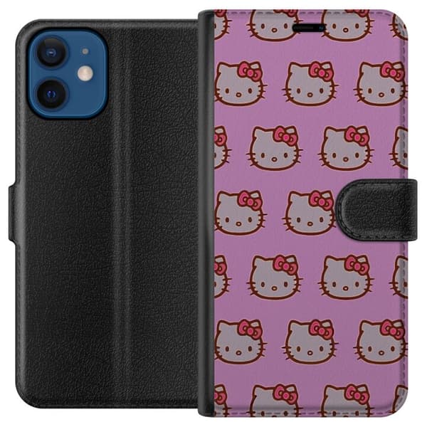 Kompatibelt Lommeboketui til Apple iPhone 12 Hello Kitty