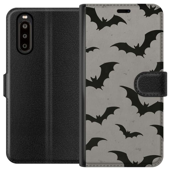 Kompatibel Tegnebogsetui til Sony Xperia 10 II Flutterprint