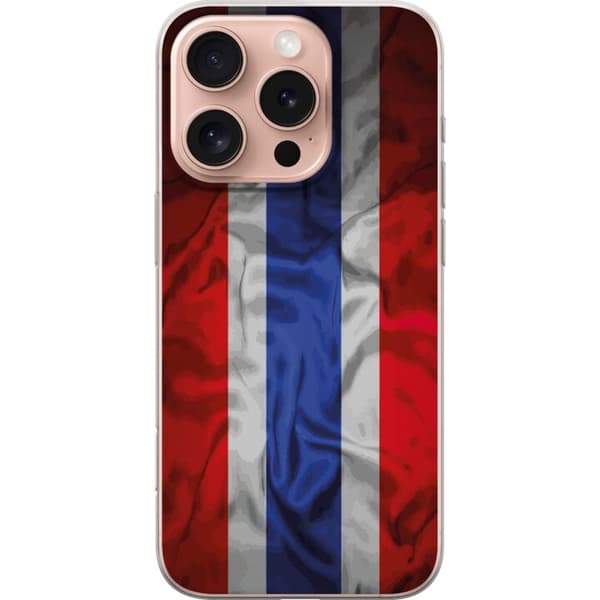 Kompatibelt Mobildeksel til Apple iPhone 16 Pro Ren flaggdesign med nasjonale farger