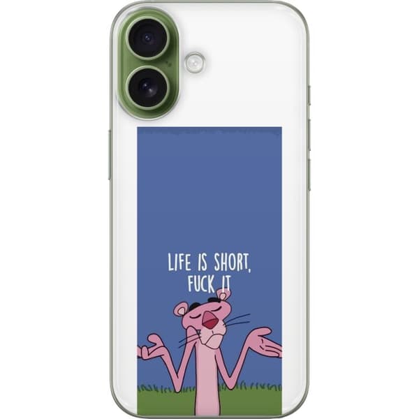 Kompatibelt Mobildeksel til Apple iPhone 17 Life Is Short citat