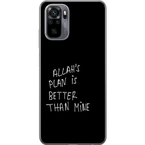 Kompatibelt Mobilskal till Xiaomi Redmi Note 10 Allahs plan är bättre än min