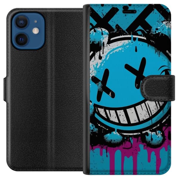 Yhteensopiva Lompakkokotelo Apple iPhone 12 mini Onnellinen
