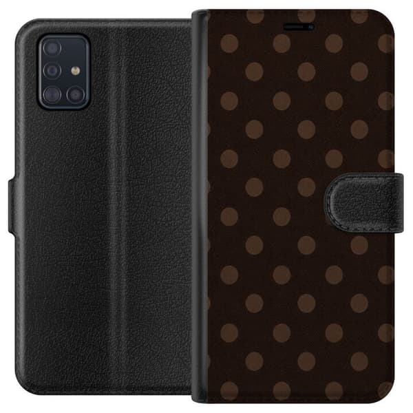 Kompatibelt Plånboksfodral till Samsung Galaxy A51 Mocha Pop