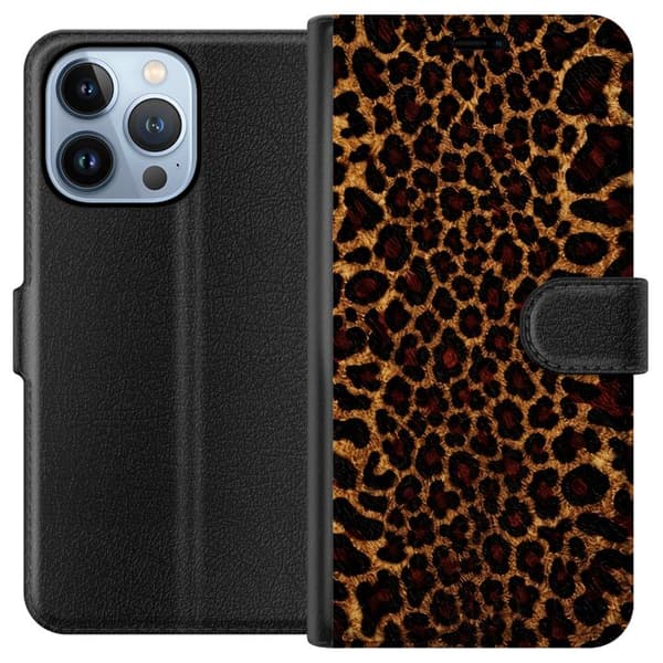 Yhteensopiva Lompakkokotelo Apple iPhone 13 Pro Leopardikuvake