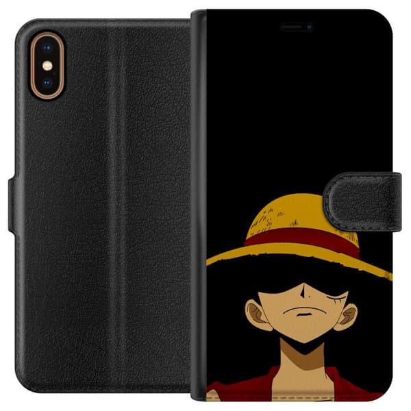 Kompatibel Tegnebogsetui til Apple iPhone X Anime