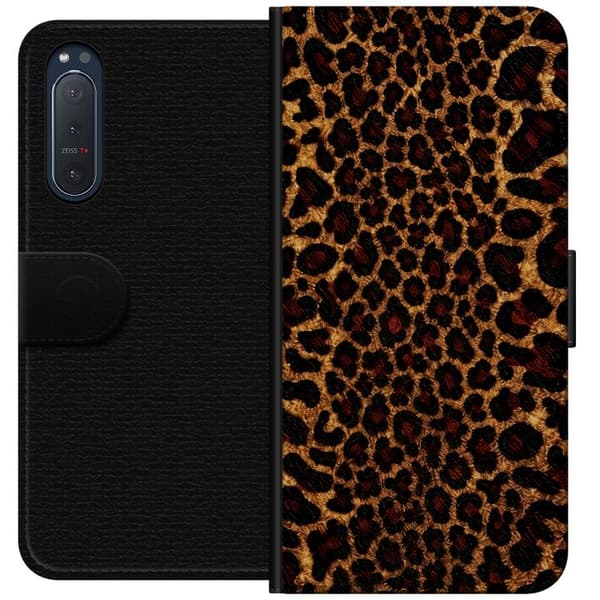 Kompatibelt Lommeboketui til Sony Xperia 5 II Leopardikon