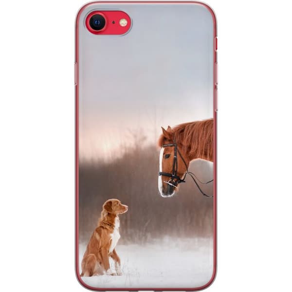 Kompatibelt Mobildeksel til Apple iPhone SE (2022) Hest & Hund