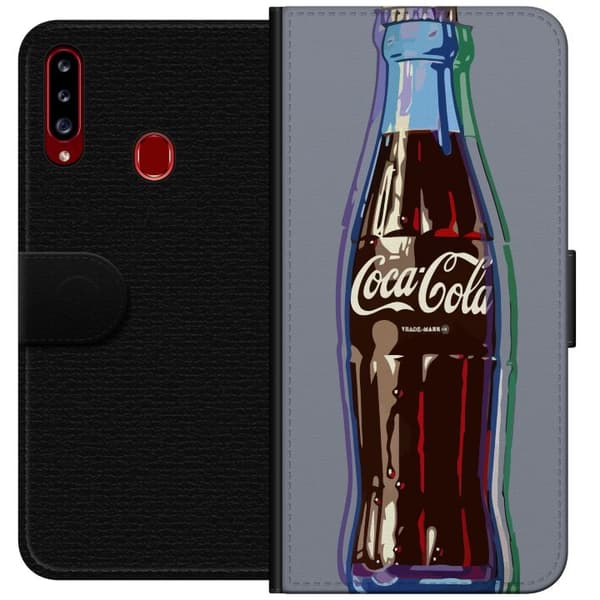 Kompatibelt Plånboksfodral till Samsung Galaxy A20s Coca Cola