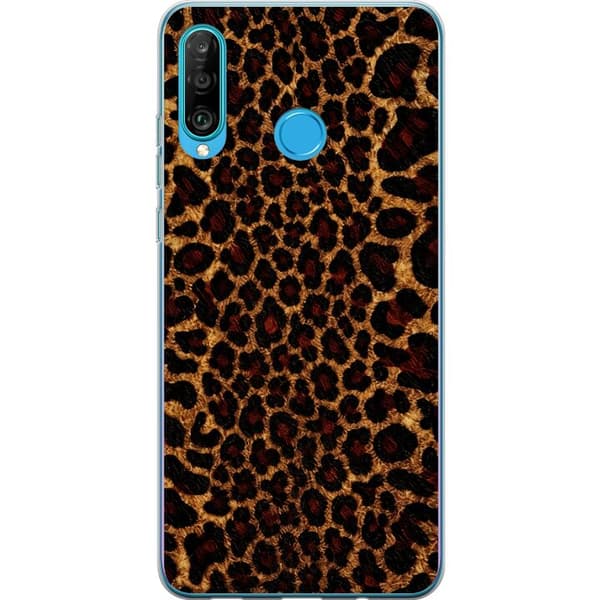 Kompatibelt Mobilskal till Huawei P30 lite Leopard Icon