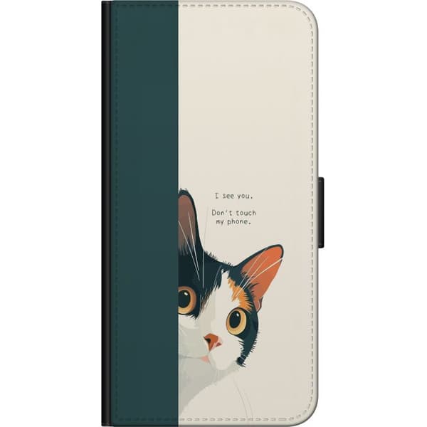 Yhteensopiva Lompakkokotelo OnePlus 9 Pro Katt som kikar fram