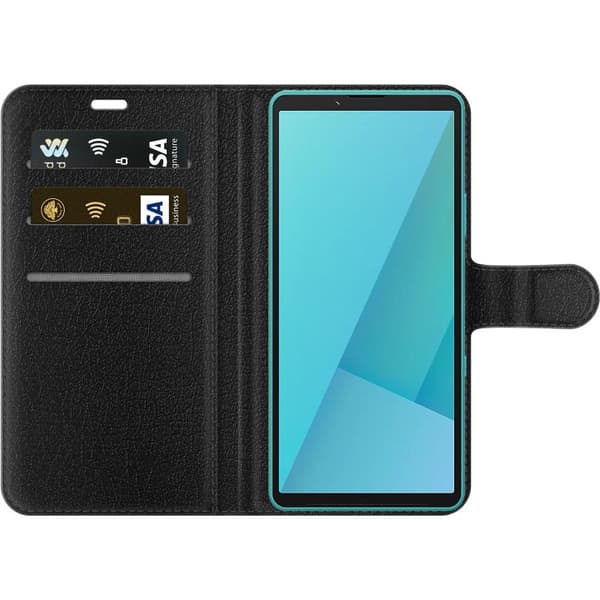 Kompatibel Tegnebogsetui til Sony Xperia 10 VII Smaragdleopard
