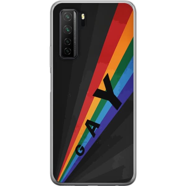 Kompatibelt Mobilskal till Huawei  P40 lite 5G Gay regnbåge