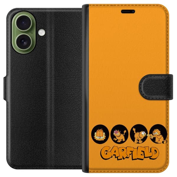 Kompatibel Tegnebogsetui til Apple iPhone 17 Garfield