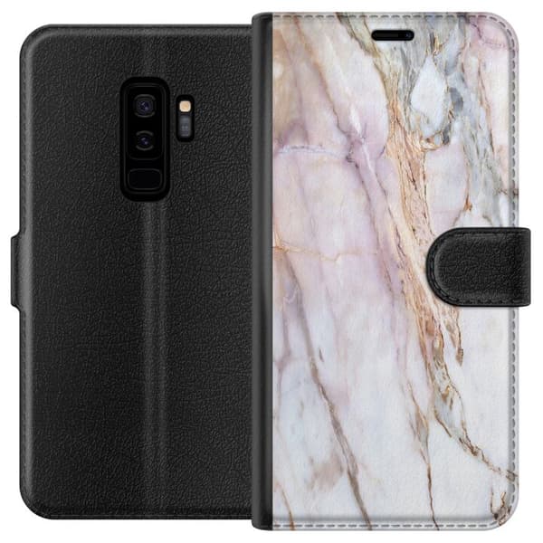 Kompatibelt Lommeboketui til Samsung Galaxy S9+ Marmor