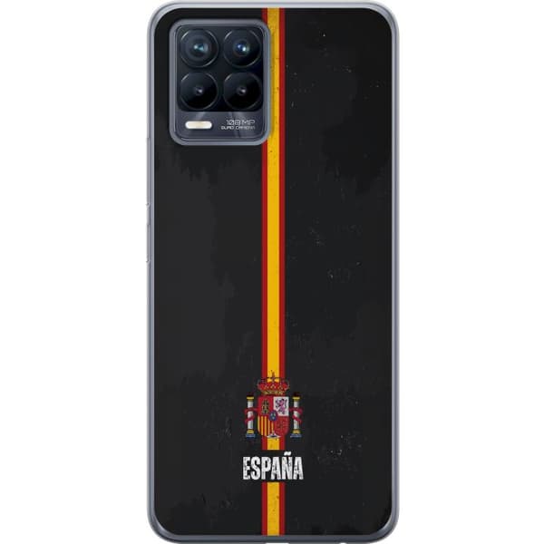 Kompatibelt Mobildeksel til Realme 8 Stilig design med Spanias flagg