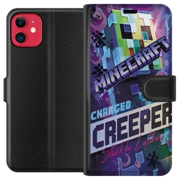 Kompatibelt Plånboksfodral till Apple iPhone 11 Minecraft