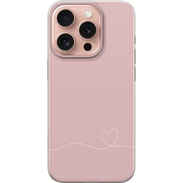 Kompatibelt Mobildeksel til Apple iPhone 16 Pro Rosa Hjärna Design