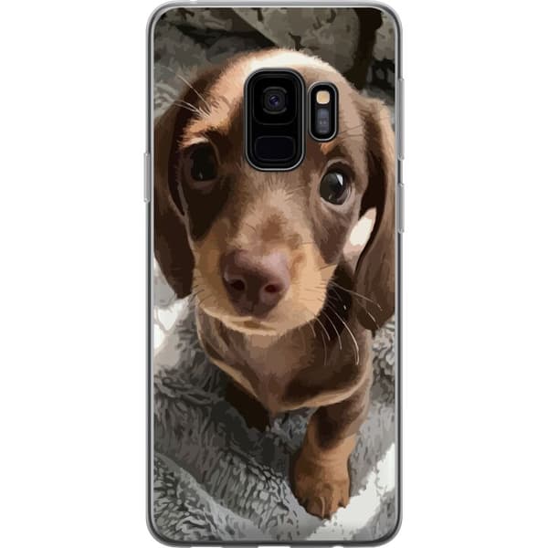 Kompatibelt Mobildeksel til Samsung Galaxy S9 Søt Hund