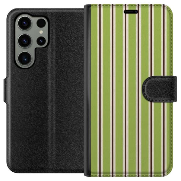Kompatibel Tegnebogsetui til Samsung Galaxy S23 Ultra Match linjer