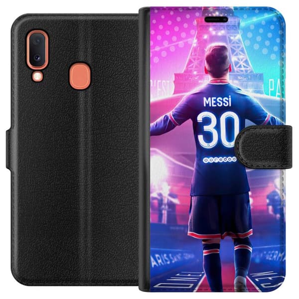 Kompatibelt Plånboksfodral till Samsung Galaxy A20e Messi