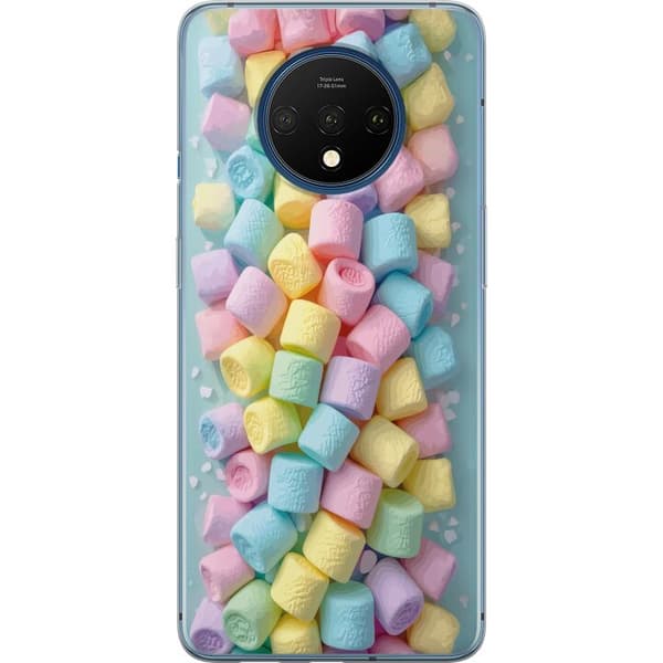Kompatibelt Mobilskal till OnePlus 7T Söt godisdesign med marshmallows