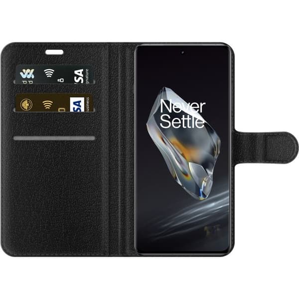 Kompatibelt Plånboksfodral till OnePlus 12 Närbild av blå bläckfisk