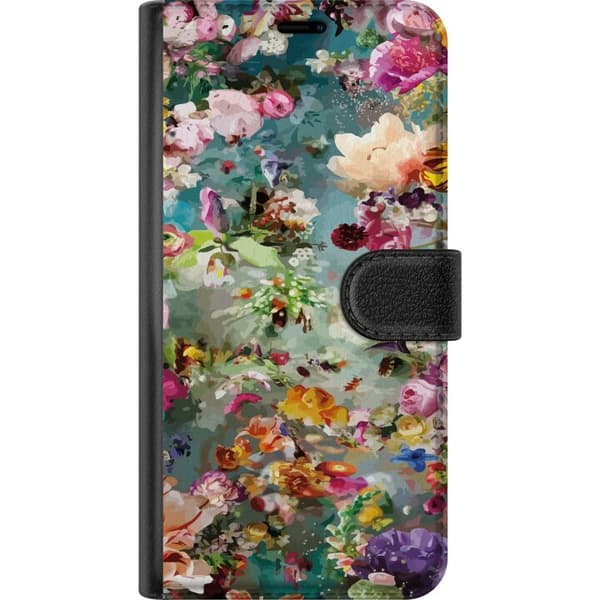 Kompatibel Tegnebogsetui til Samsung Galaxy S21 Blomster