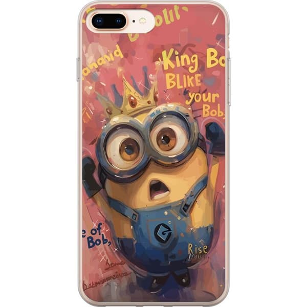 Kompatibel Mobilcover til Apple iPhone 8 Plus Minion Med Krona