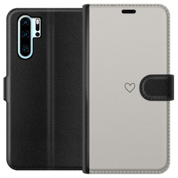 Kompatibel Tegnebogsetui til Huawei P30 Pro Hjerte