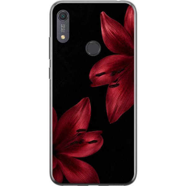 Kompatibelt Mobildeksel til Huawei Y6s (2019) Rød lilje noir