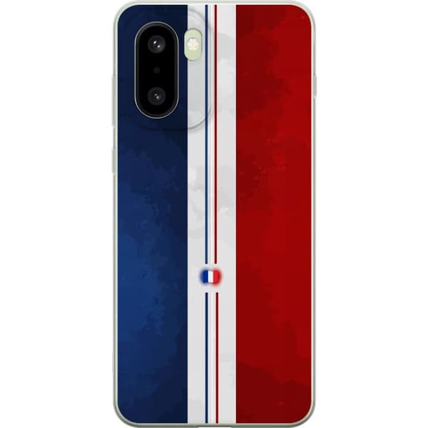 Kompatibelt Mobildeksel til OnePlus 15R Moderne fransk flagg med minimalistisk grafisk design