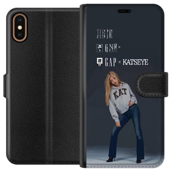 Yhteensopiva Lompakkokotelo Apple iPhone X KATSEYE blond modebild