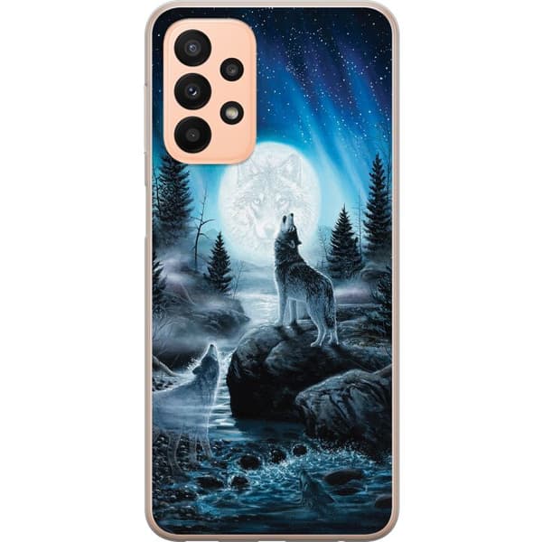 Kompatibelt Mobilskal till Samsung Galaxy A23 Wolf / Varg