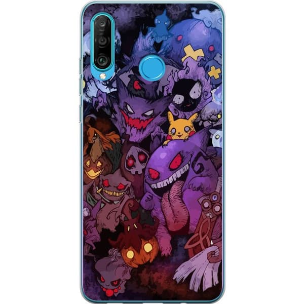 Kompatibelt Mobilskal till Huawei P30 lite Pokemon Haunter