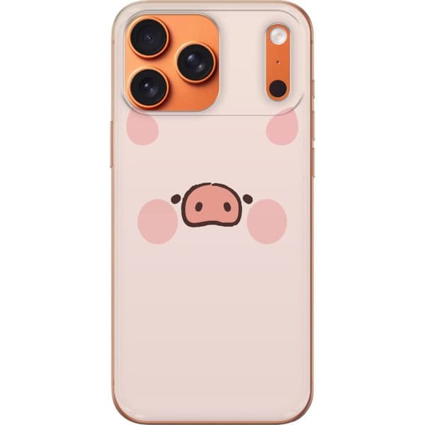 Kompatibelt Mobildeksel til Apple iPhone 18 Pro Max Minimalistiskt grisansikte