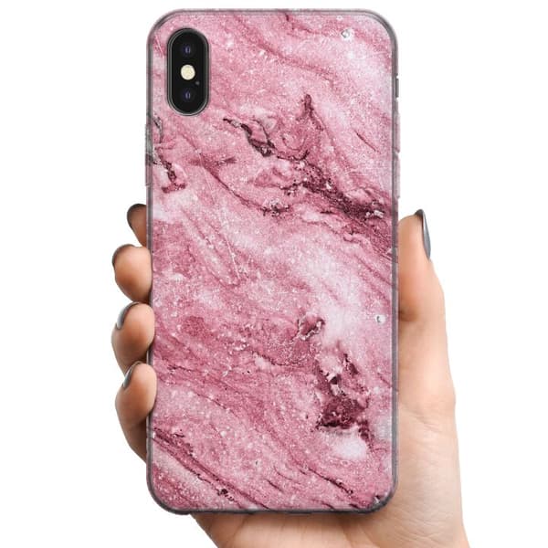 Kompatibelt Mobildeksel til Apple iPhone XS Glitrer Marmor