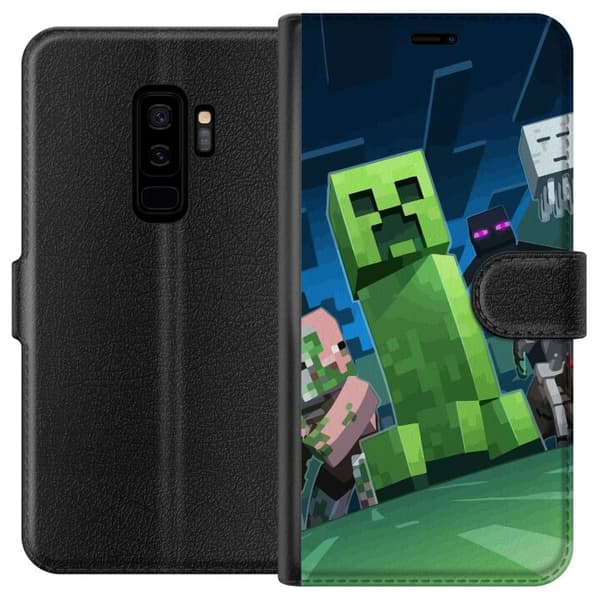 Kompatibel Tegnebogsetui til Samsung Galaxy S9+ MineCraft