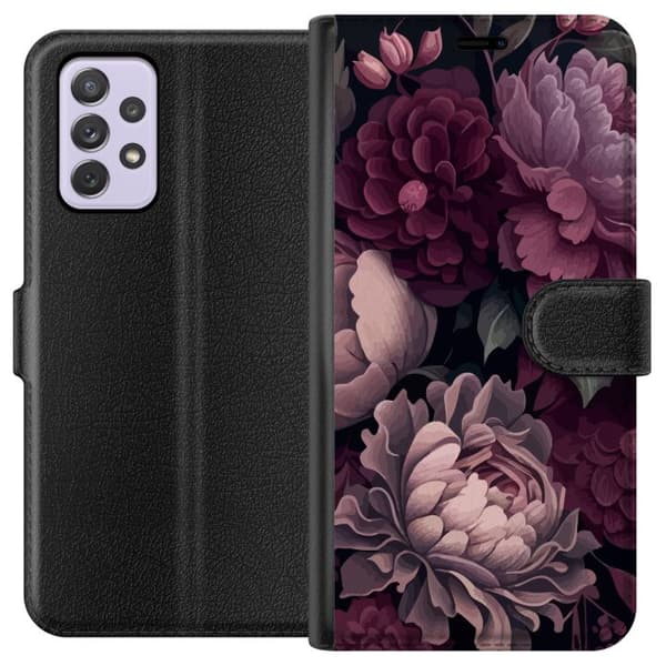 Kompatibelt Lommeboketui til Samsung Galaxy A52s 5G Blommor