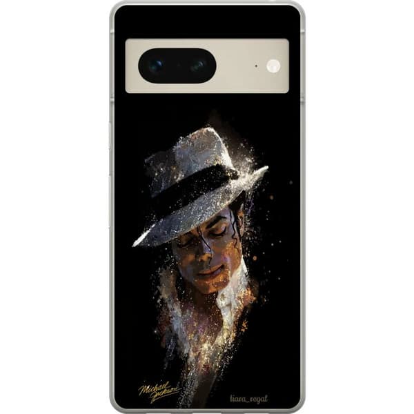 Yhteensopiva Puhelinkuori Google Pixel 7 Glittrande man med vit hatt