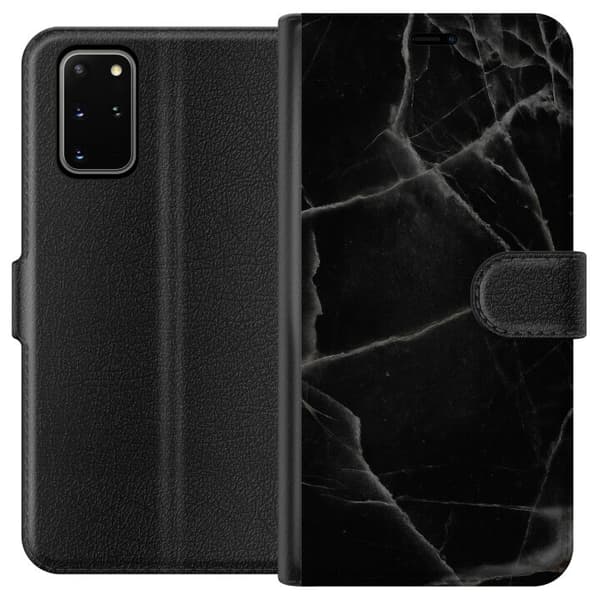 Kompatibel Tegnebogsetui til Samsung Galaxy S20+ Sort marmor