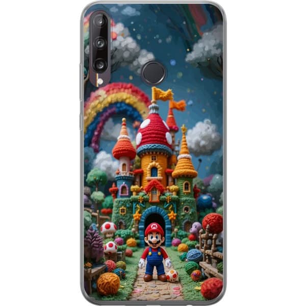 Kompatibelt Mobildeksel til Huawei P40 lite E Super Mario-inspirert eventyrtema