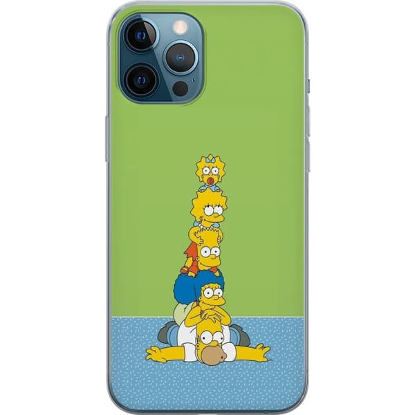 Kompatibelt Mobildeksel til Apple iPhone 12 Pro Max Simpsonfamiljen staplad