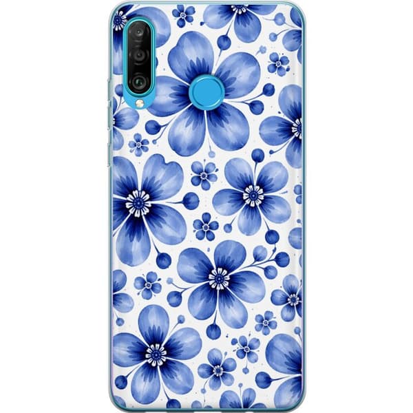 Kompatibelt Mobilskal till Huawei P30 lite Blå vänskap