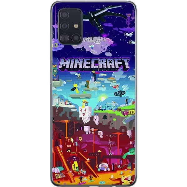 Kompatibelt Mobildeksel til Samsung Galaxy A51 MineCraft