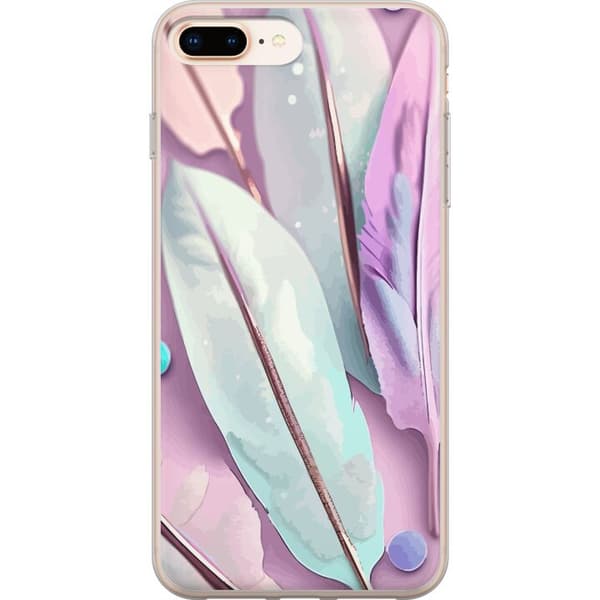 Kompatibelt Mobildeksel til Apple iPhone 8 Plus Fjær i pastell