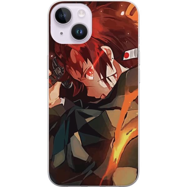 Kompatibelt Mobilskal till Apple iPhone 14 Demon Slayer