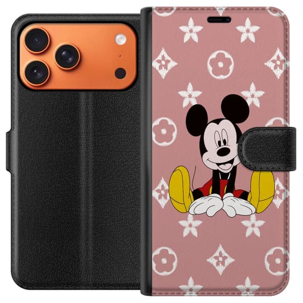 Kompatibel Tegnebogsetui til Apple iPhone 17 Pro Max Mickey Mouse