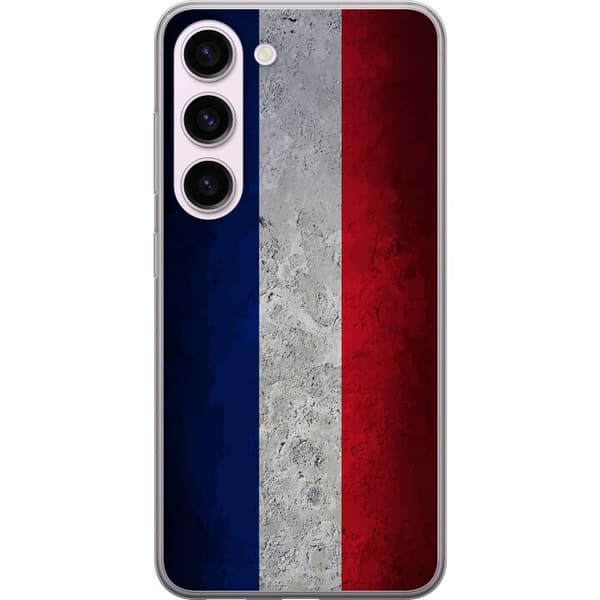 Kompatibelt Mobildeksel til Samsung Galaxy S23 Rent fransk flaggdesign